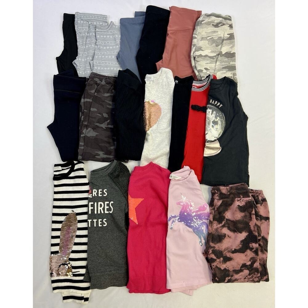 Lot Of 20 Fall/Winter Girls‎ Clothing Sz 6 Athleta Butter Gap Jacket Tops Pants